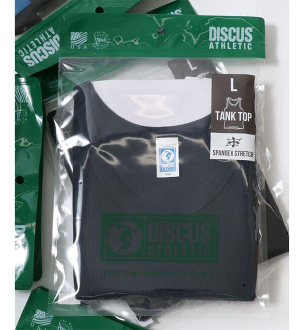 GLOSTER「【DISCUS ATHLETIC/ディスカス アスレチック】リブ タンクトップ パック入り」|タンクトップ|ネイビー