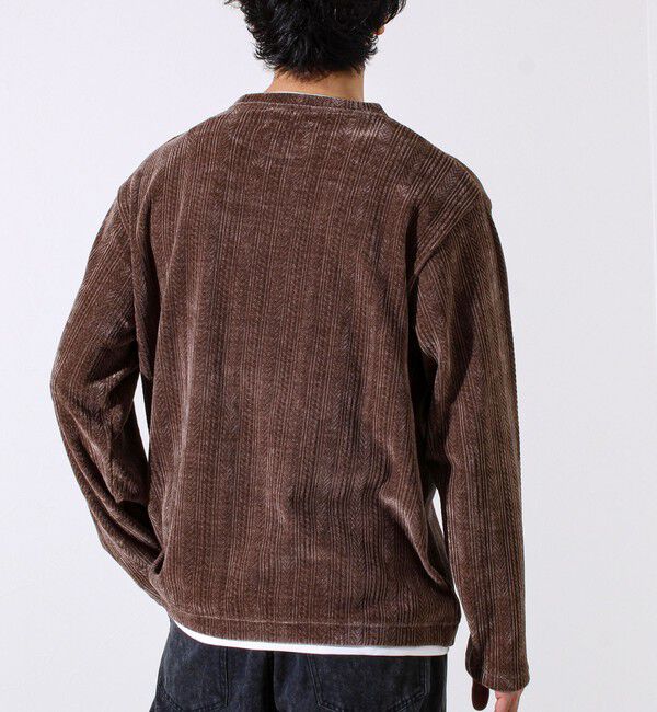 GLOSTER「【上品な光沢感】シェニールフェイクレイヤードカットソー」|Tシャツ・カットソー|