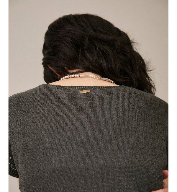 SALON adam et rope'「ペーパーヤーンフレンチスリーブプルオーバー［手洗い可/和紙素材］」|Tシャツ・カットソー|