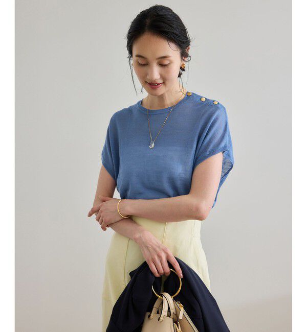 ROPE「ラミー フレンチスリーブプルオーバー/サマーニット」|ニット・セーター|