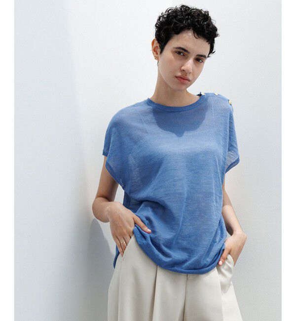 ROPE「ラミー フレンチスリーブプルオーバー/サマーニット」|ニット・セーター|