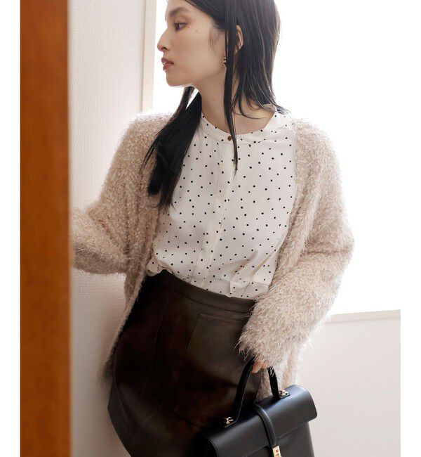 VIS「【洗える】ウエストタックブラウス」|シャツ・ブラウス|