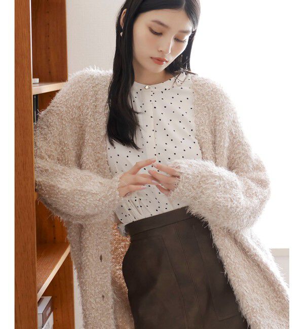 VIS「【洗える】ウエストタックブラウス」|シャツ・ブラウス|