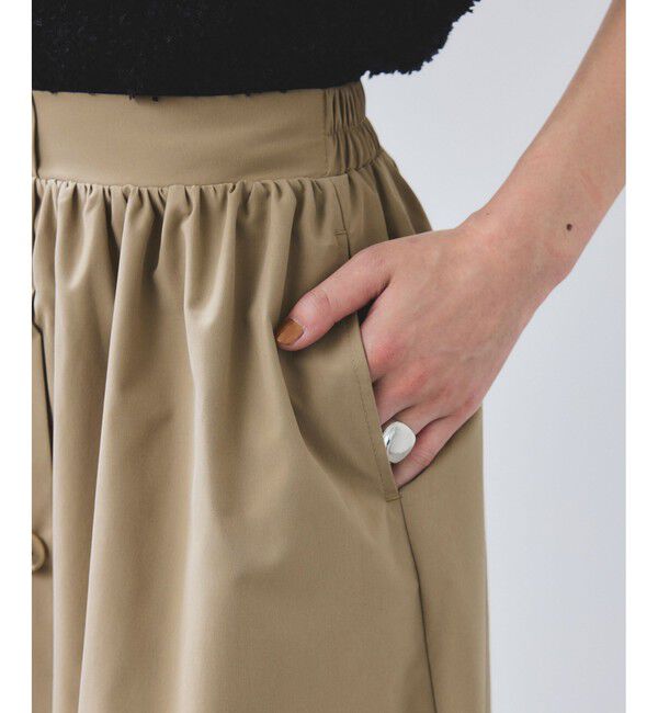 VIS「【WEB限定】フロントボタンフレアスカート」|スカート|