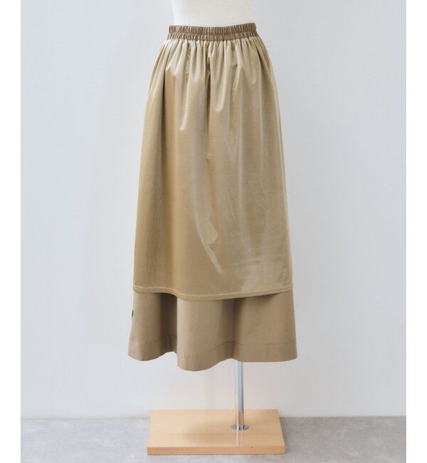 VIS「【WEB限定】フロントボタンフレアスカート」|スカート|