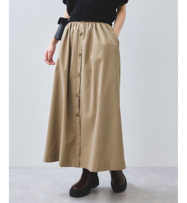 VIS「【WEB限定】フロントボタンフレアスカート」|スカート|