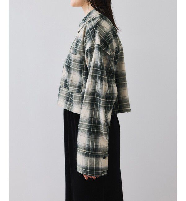 VIS「【WEB/一部店舗限定】オンブレチェックショートシャツ」|シャツ・ブラウス|