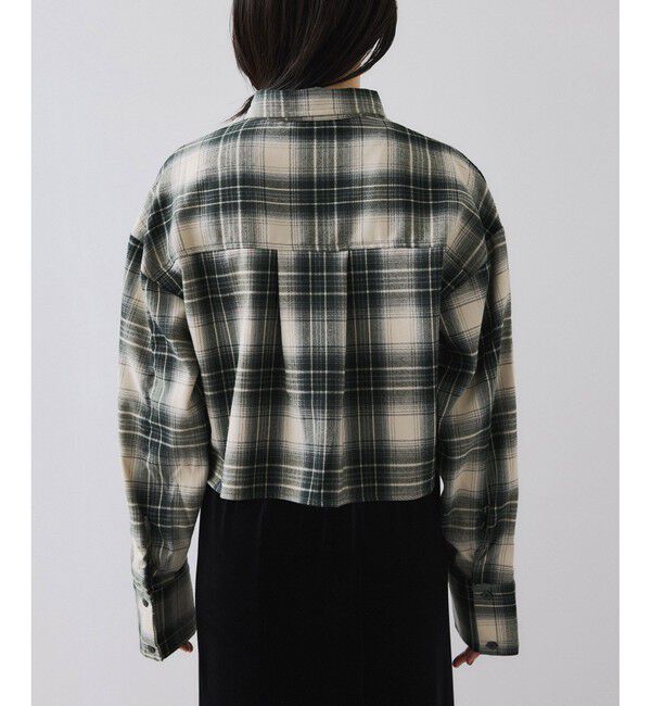 VIS「【WEB/一部店舗限定】オンブレチェックショートシャツ」|シャツ・ブラウス|