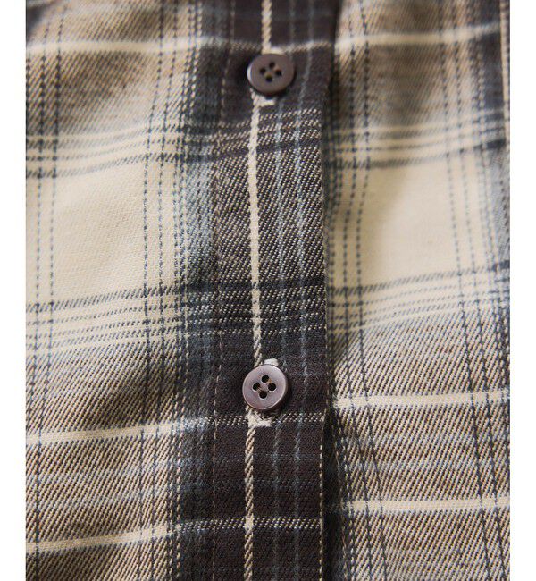 VIS「【WEB/一部店舗限定】オンブレチェックショートシャツ」|シャツ・ブラウス|