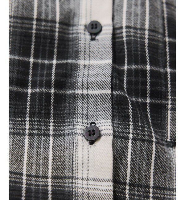 VIS「【WEB/一部店舗限定】オンブレチェックショートシャツ」|シャツ・ブラウス|