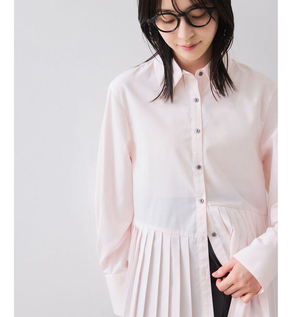 VIS「プリーツシャツ/イージーケア」|シャツ・ブラウス|