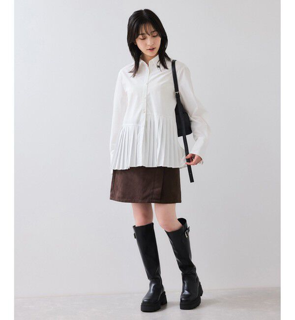 VIS「プリーツシャツ/イージーケア」|シャツ・ブラウス|