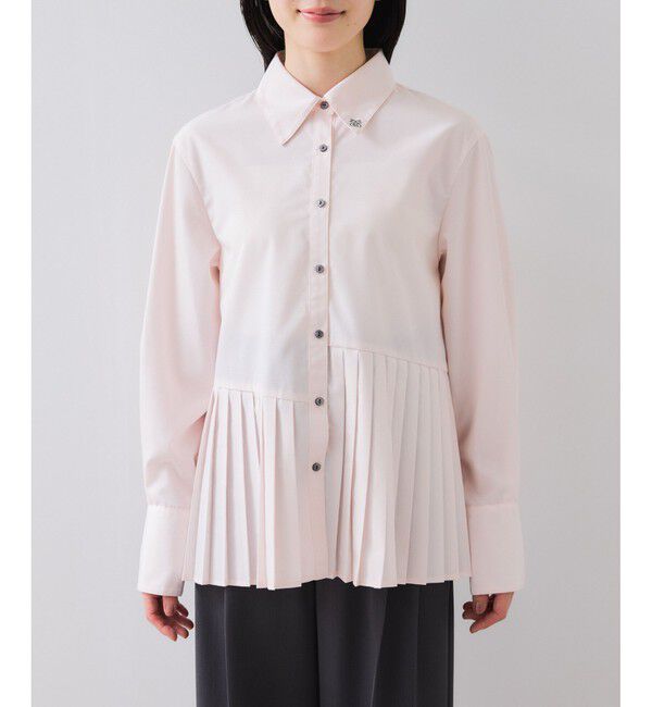 VIS「プリーツシャツ/イージーケア」|シャツ・ブラウス|