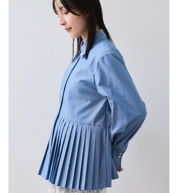 VIS「プリーツシャツ/イージーケア」|シャツ・ブラウス|