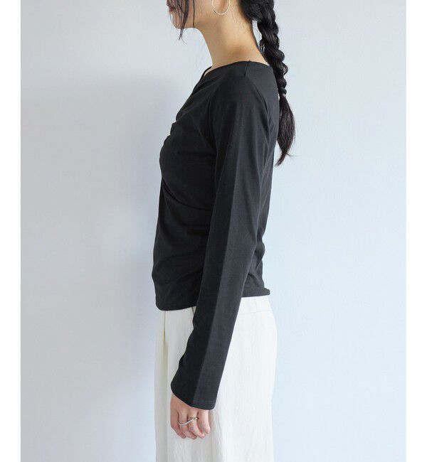 VIS「シャーリングギャザーカットソー」|Tシャツ・カットソー|