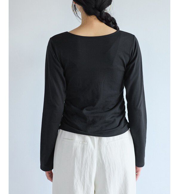 VIS「シャーリングギャザーカットソー」|Tシャツ・カットソー|