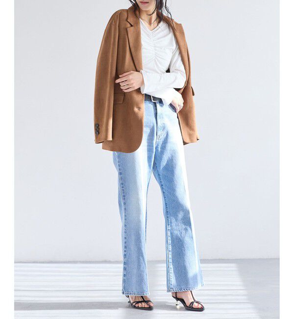 VIS「シャーリングギャザーカットソー」|Tシャツ・カットソー|