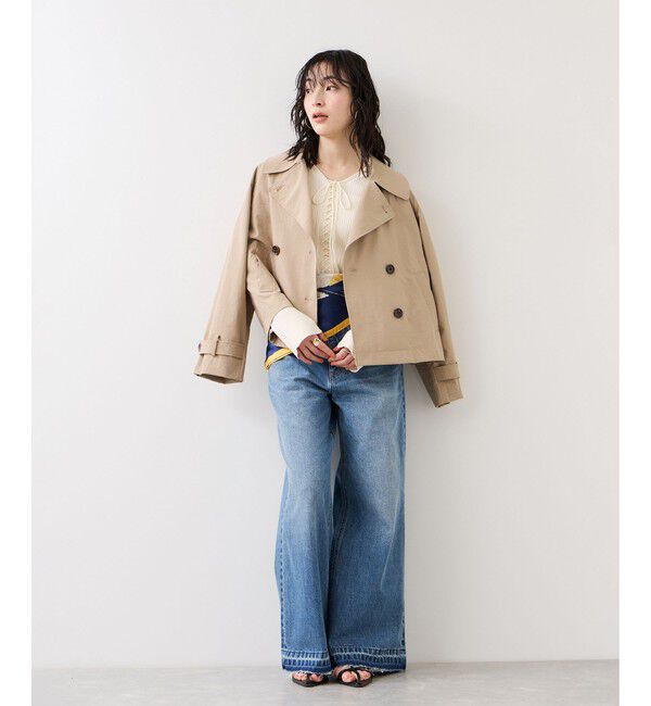 VIS「レースアップリブニット」|ニット・セーター|