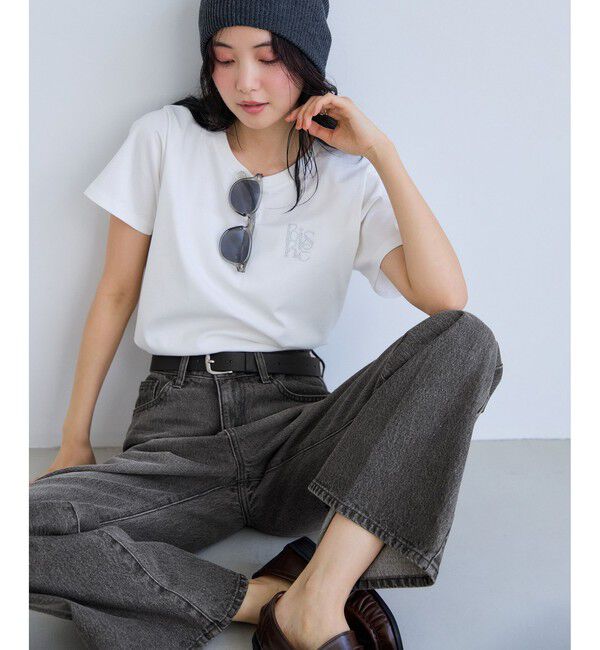 VIS「カラーフレアデニムパンツ」|デニム|