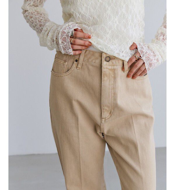 VIS「カラーフレアデニムパンツ」|デニム|