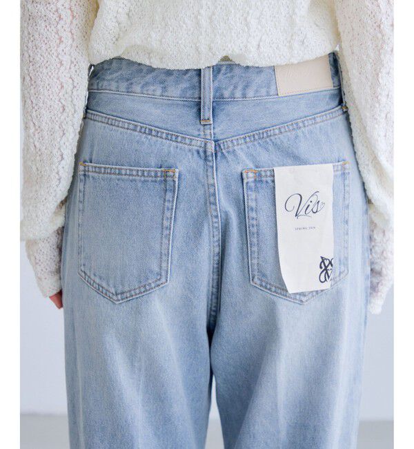 VIS「カラーフレアデニムパンツ」|デニム|