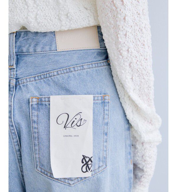 VIS「カラーフレアデニムパンツ」|デニム|