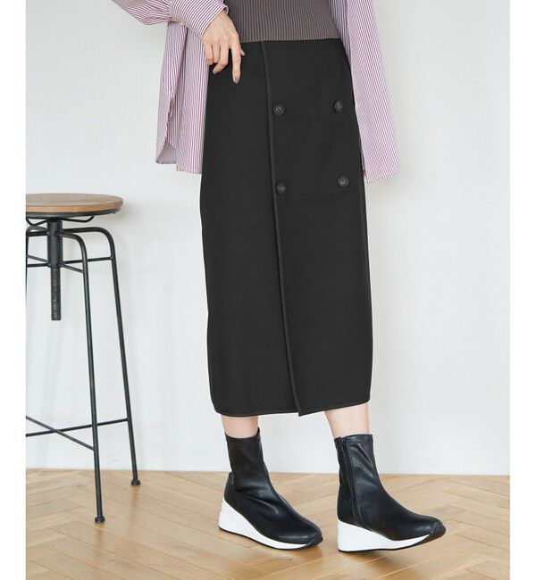 Rope&rsquo;Picnic「チェック＆無地リバーシブルスカート」|スカート|