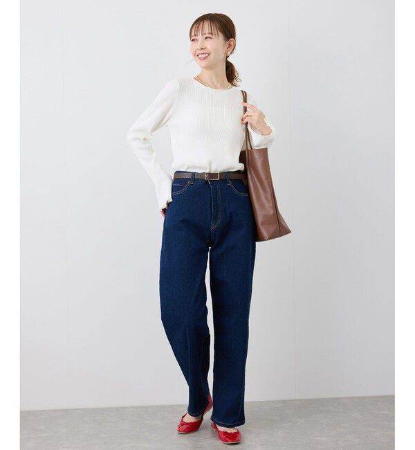 Rope&rsquo;Picnic「袖口フレアシアーニットプルオーバー/洗濯機OK」|ニット・セーター|