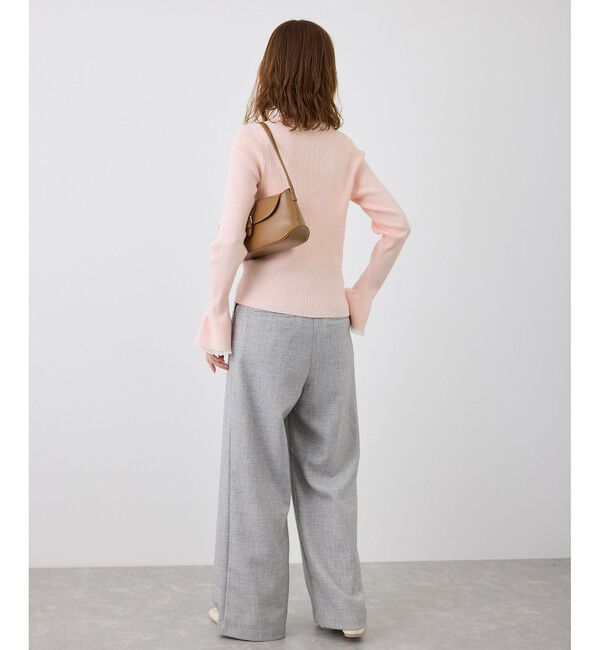 Rope&rsquo;Picnic「袖口フレアシアーニットプルオーバー/洗濯機OK」|ニット・セーター|