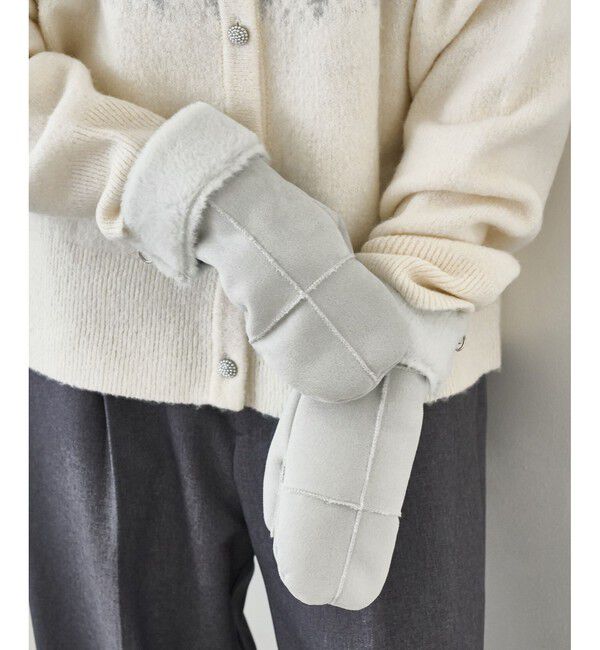 ROPE PICNIC PASSAGE「洗えるひも付きミトングローブ」|手袋|