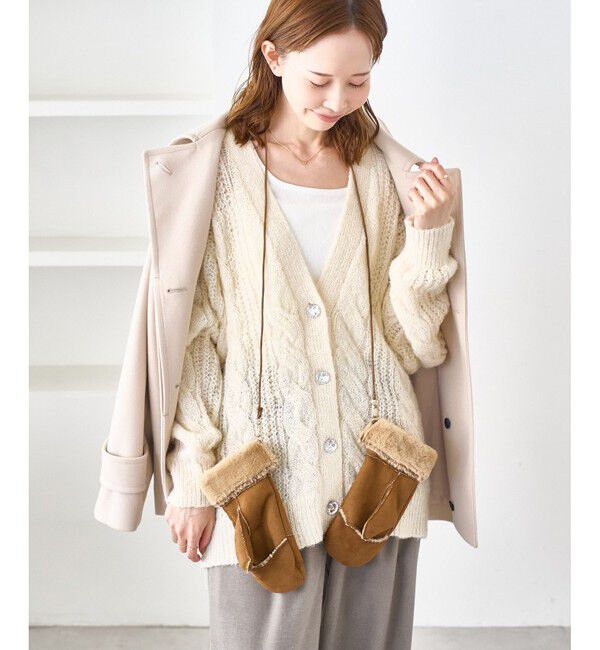 ROPE PICNIC PASSAGE「洗えるひも付きミトングローブ」|手袋|