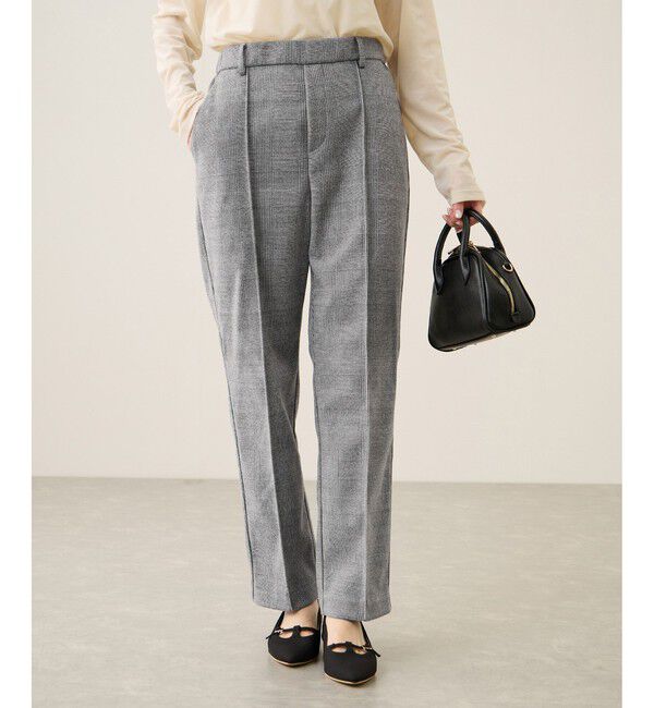 Rope&rsquo;Picnic「裏起毛ストレートパンツ」|チノ|グレー(07)