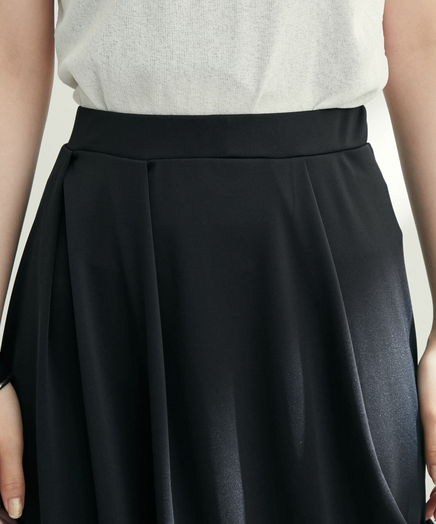 ADAM ET ROPE'「【サステナブル】スムースドレープスカート」|スカート|