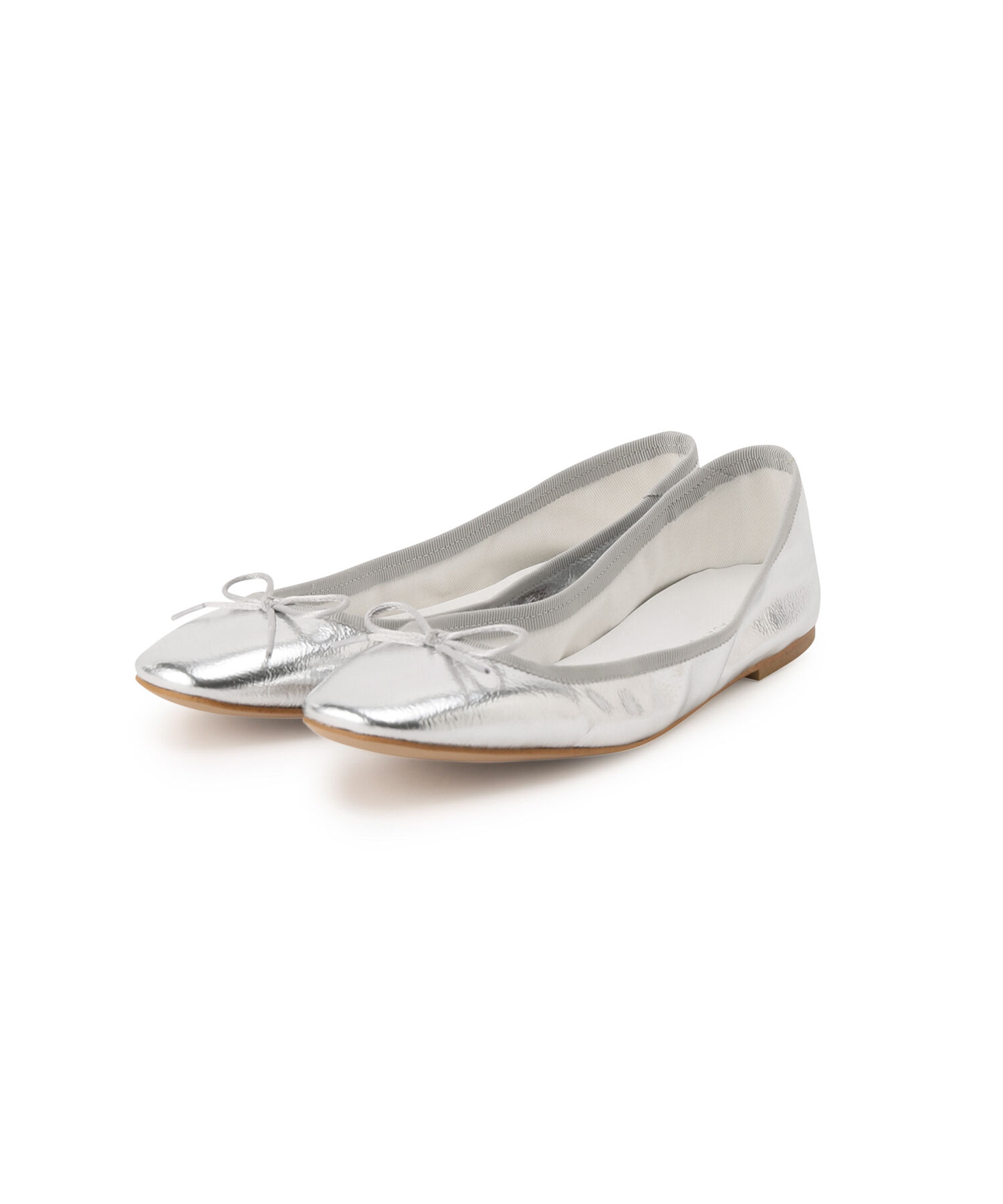 ADAM ET ROPE'「【サステナブル】メタリックバレエ」|バレエシューズ|