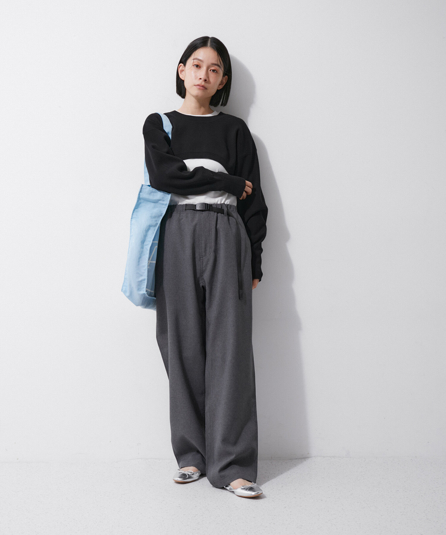 ADAM ET ROPE'「【サステナブル】メタリックバレエ」|バレエシューズ|