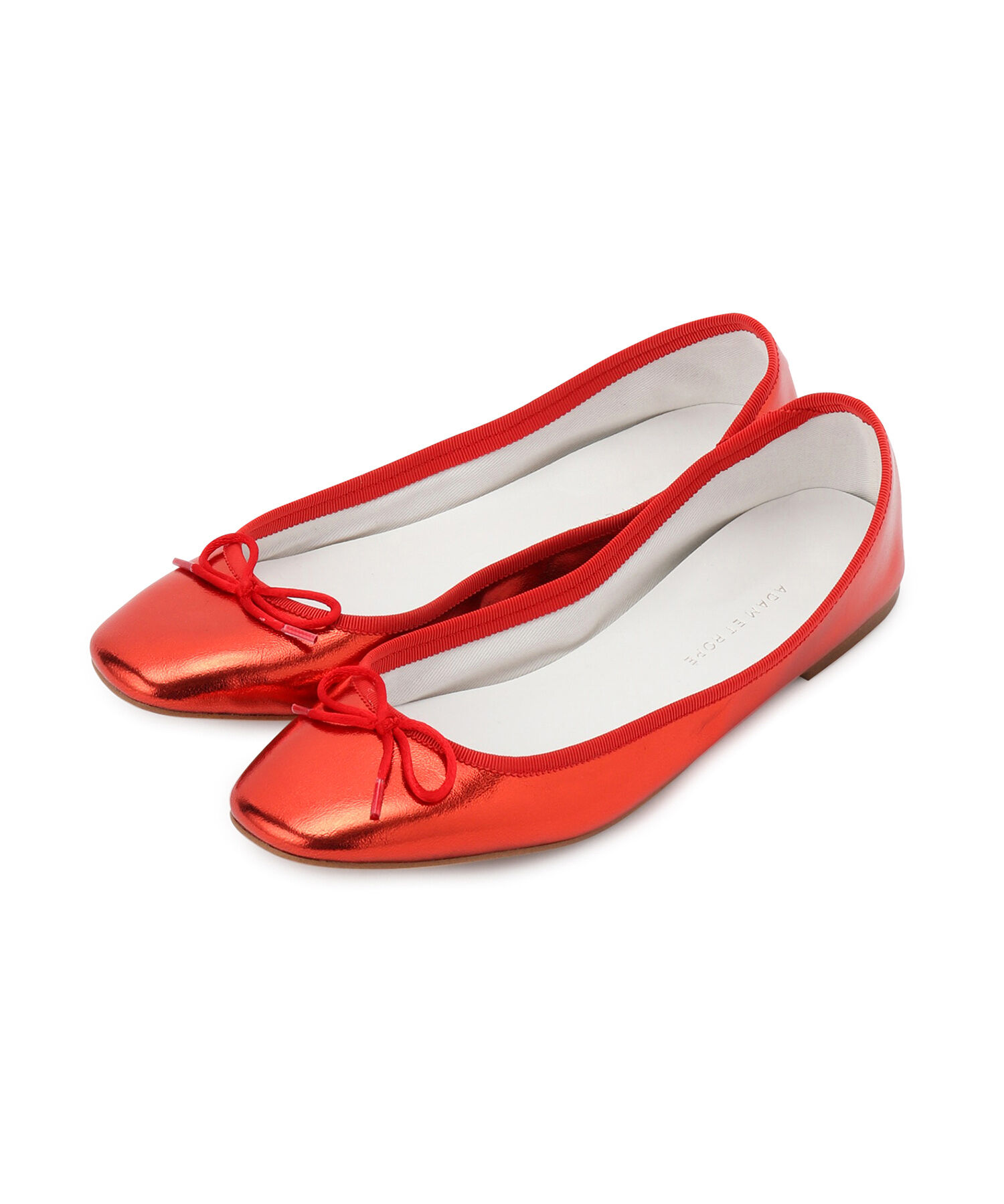 ADAM ET ROPE'「【サステナブル】メタリックバレエ」|バレエシューズ|