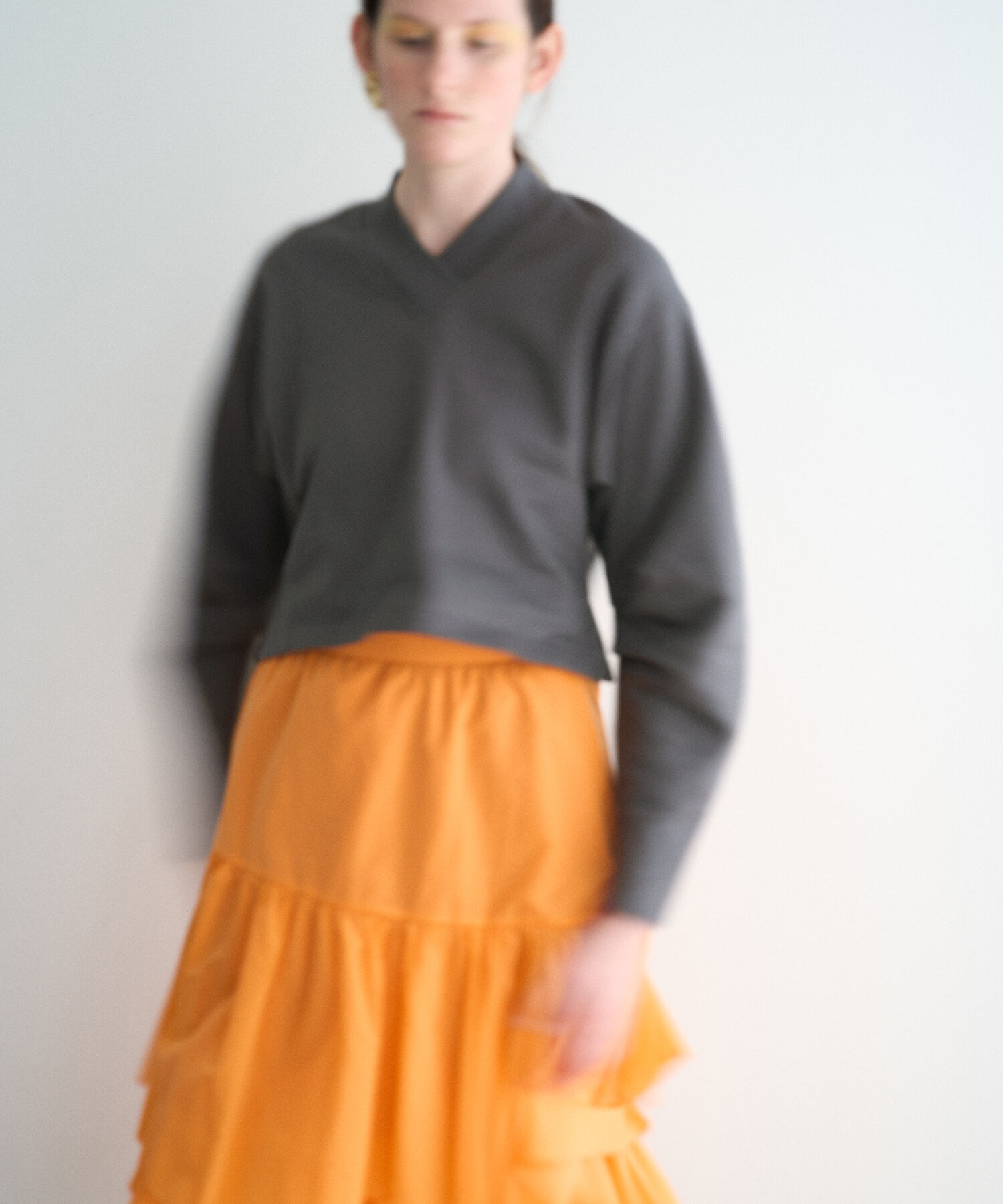 ADAM ET ROPE'「タックスリーブロンTEE」|Tシャツ・カットソー|