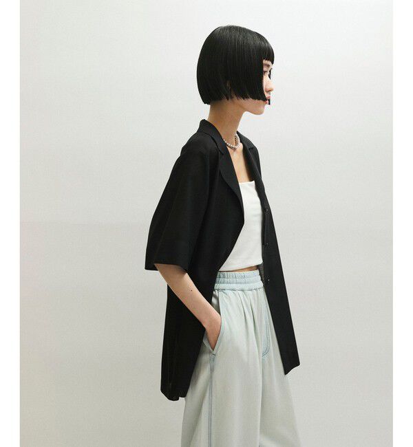 ADAM ET ROPE'「【接触冷感】ライトシャツジャケット」|シャツ・ブラウス|