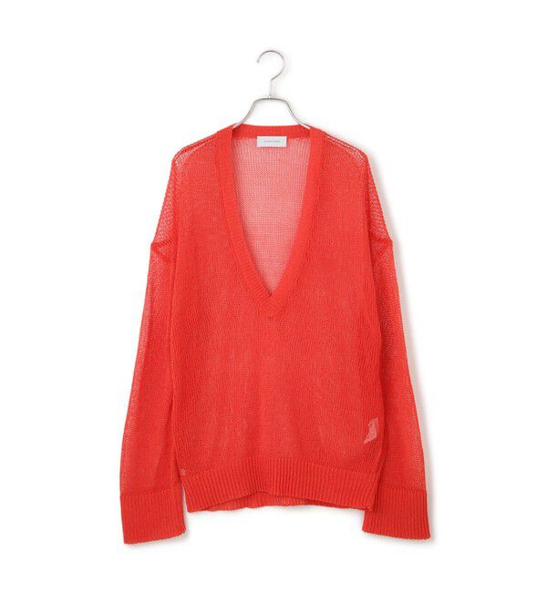 ADAM ET ROPE'「シアーVネックトップス」|Tシャツ・カットソー|