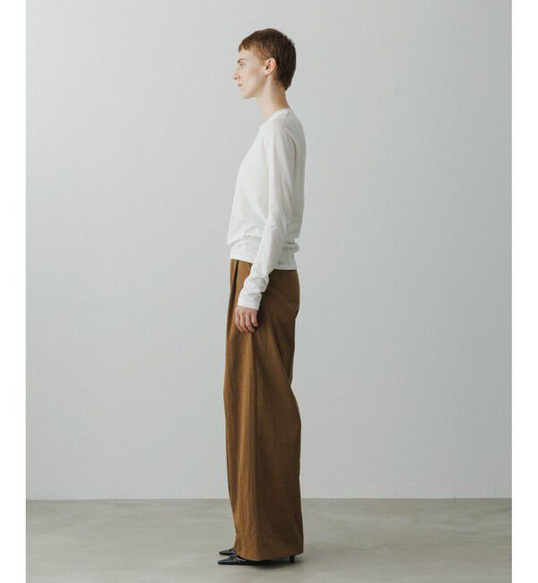 ADAM ET ROPE'「【EMOELLE】サイドシームレスロンT」|Tシャツ・カットソー|