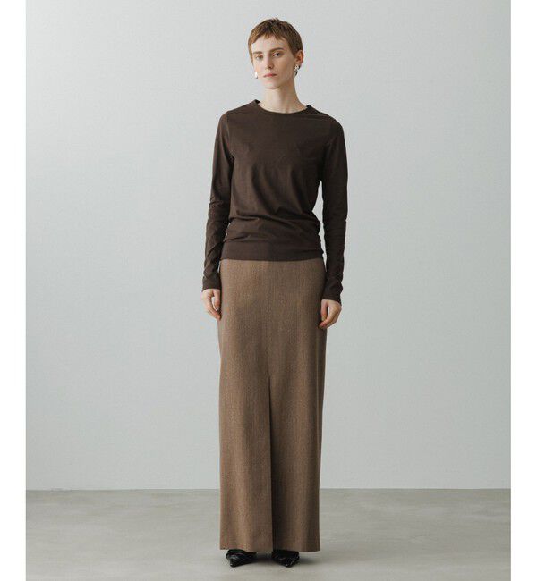 ADAM ET ROPE'「【EMOELLE】サイドシームレスロンT」|Tシャツ・カットソー|