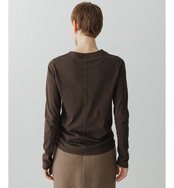 ADAM ET ROPE'「【EMOELLE】サイドシームレスロンT」|Tシャツ・カットソー|