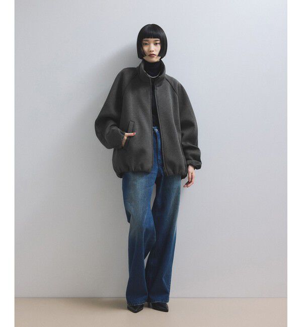 ADAM ET ROPE'「【WEB限定】ダンボールコクーンブルゾン」|ブルゾン・スタジャン|