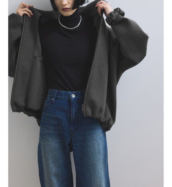 ADAM ET ROPE'「【WEB限定】ダンボールコクーンブルゾン」|ブルゾン・スタジャン|