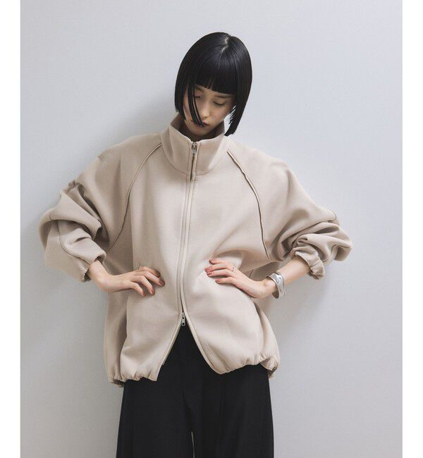 ADAM ET ROPE'「【WEB限定】ダンボールコクーンブルゾン」|ブルゾン・スタジャン|ベージュ系(28)