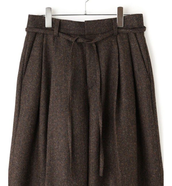 ADAM ET ROPE'「【EMOELLE】へリンボーンワイドパンツ」|チノ|