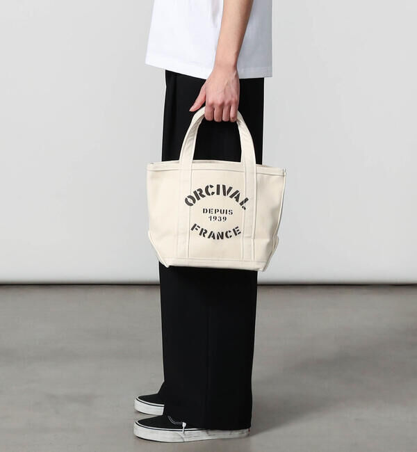 ORCIVAL「ORCIVAL | プリント キャンバストートバッグ 小 UNISEX」|トートバッグ|ECRU系1