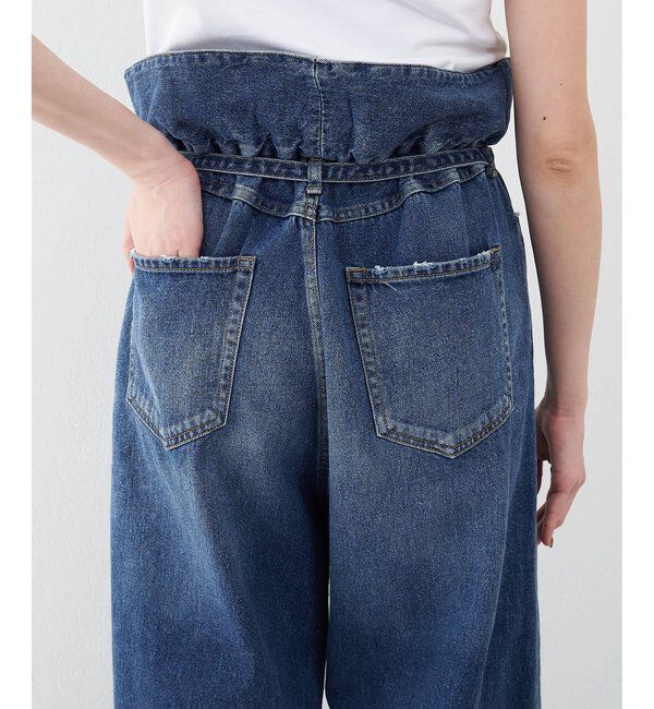  「フリルデニムパンツ」|デニム|