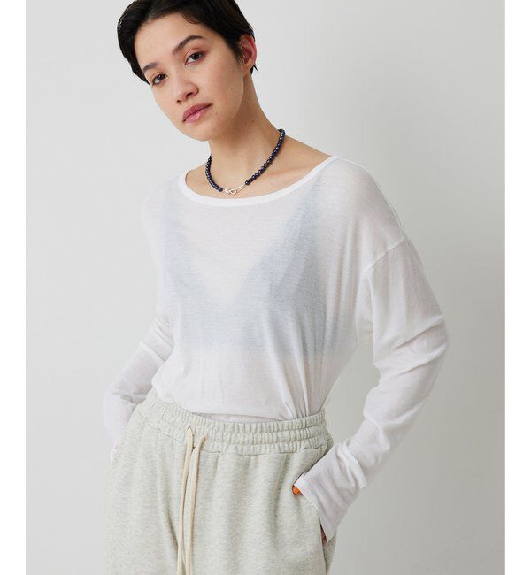 THE PAUSE「【THE PAUSE】シアーフライスロンTEE」|Tシャツ・カットソー|