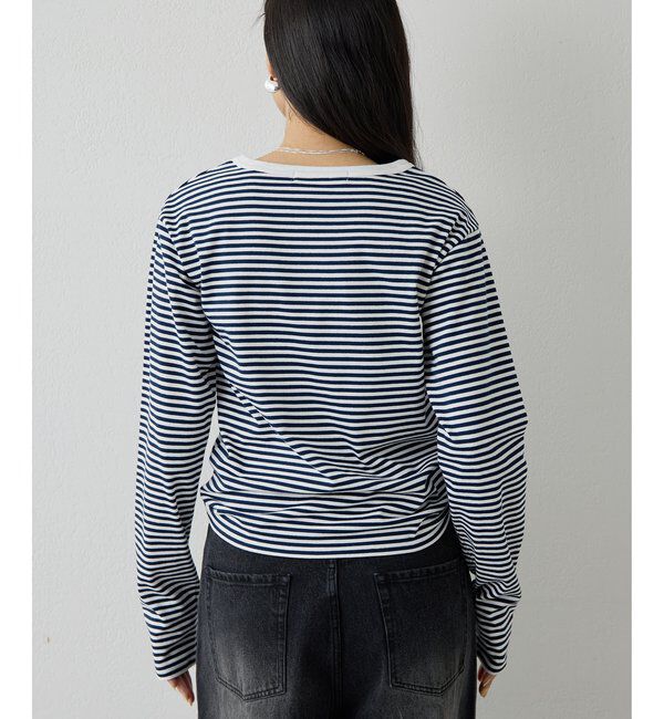 THE PAUSE「【THE PAUSE】ボーダーロンTEE」|Tシャツ・カットソー|